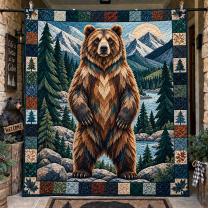 Wild Mountain Bears Quilted Blanket GFTONTD2781
