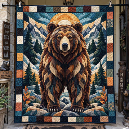 Wild Mountain Bears Quilted Blanket GFTONTD2782
