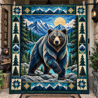 Wild Mountain Bears Quilted Blanket GFTONTD2783
