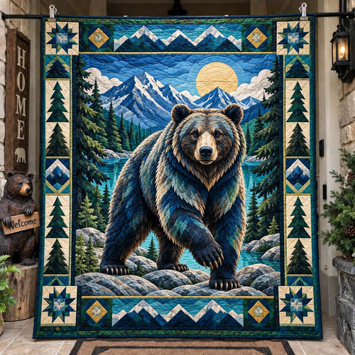 Wild Mountain Bears Quilted Blanket GFTONTD2783