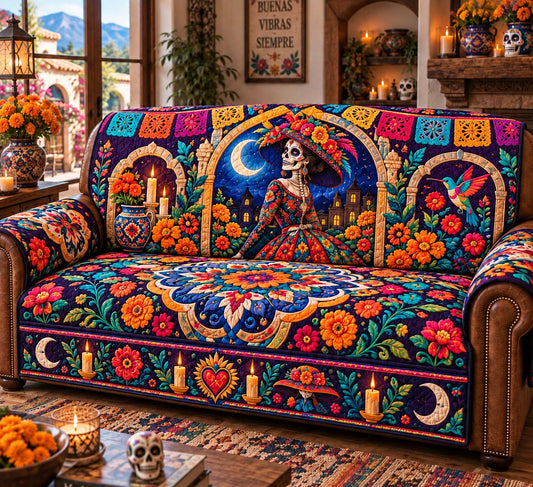 Marigold Spirit Fiesta Quilted Sofa Cover GFTONTD2904