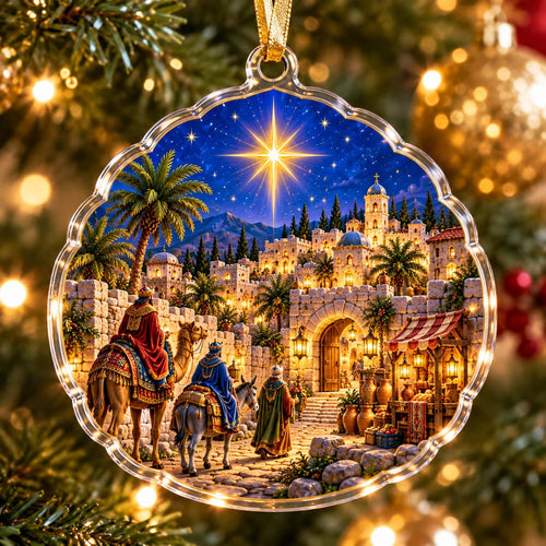 Little Town of Bethlehem Christmas Ornament Mica GFTONTD3001C2