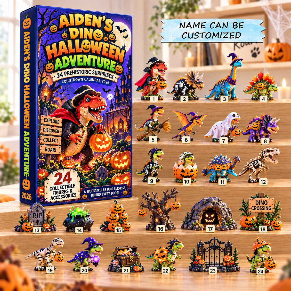 Dino Halloween Adventure Advent Calendar 2026 GFTONTD3008