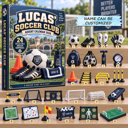 Personalized Soccer Advent Calendar 2026 QTCUZ GFTONTD3036
