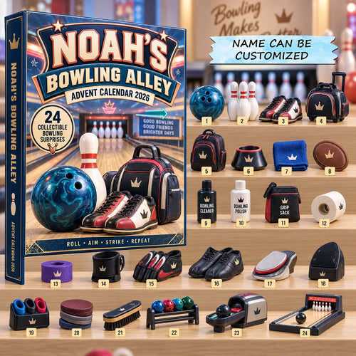 Personalized Bowling Advent Calendar 2026 QTCUZ GFTONTD3037
