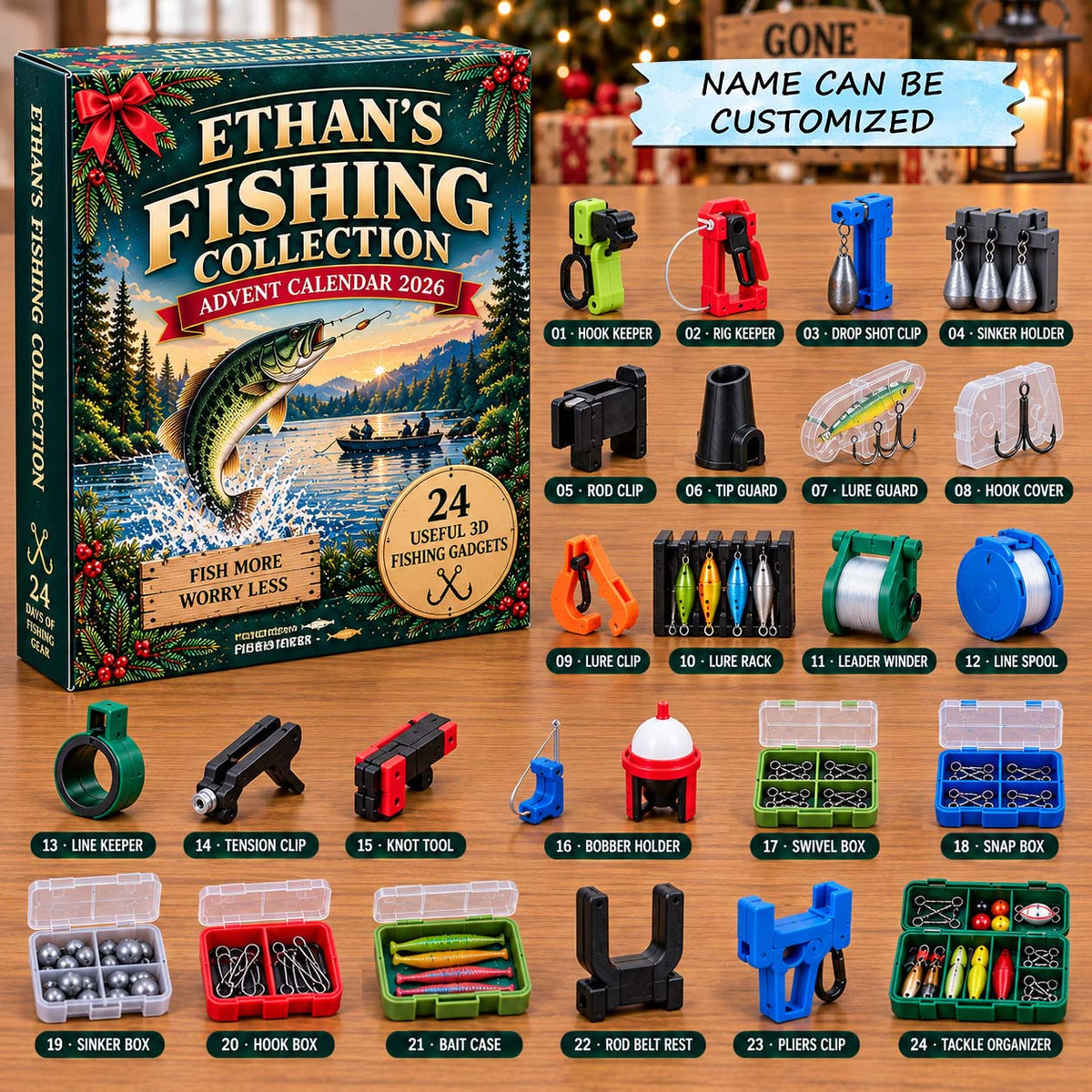 Personalized Fishing Collection Advent Calendar 2026Advent Calendar 2026 QTCUZ GFTONTD3088