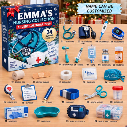 Personalized Nurse Advent Calendar 2026 QTCUZ GFTONTD3115
