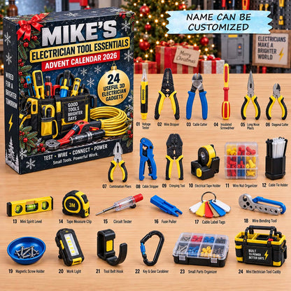 Personalized Electrician Advent Calendar 2026 QTCUZ GFTONTD3119