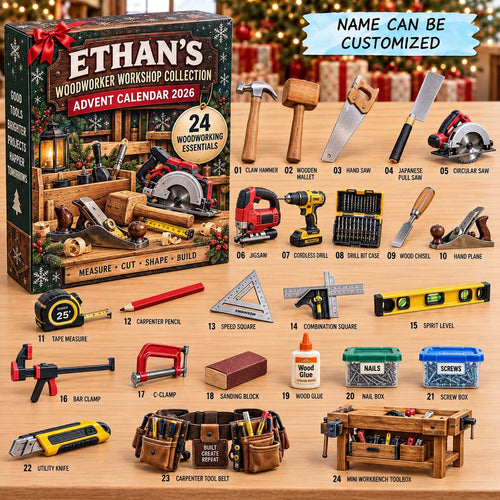 Personalized Woodworker Advent Calendar 2026 QTCUZ GFTONTD3120