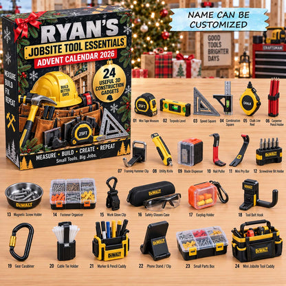 Personalized Construction Advent Calendar 2026 QTCUZ GFTONTD3121