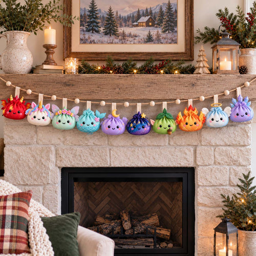 Fantasy Dumpling Custom Shape Quilted Garland GFTONTD3160