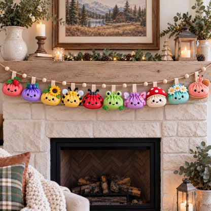 Garden Dumpling Custom Shape Quilted Garland GFTONTD3162