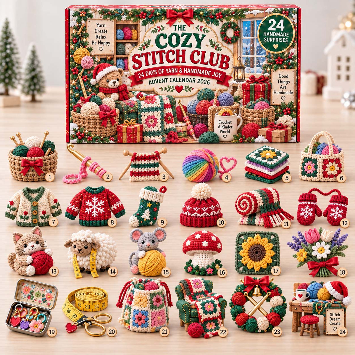 Cozy Stitch Club Advent Calendar 2026 GFTONTD3166