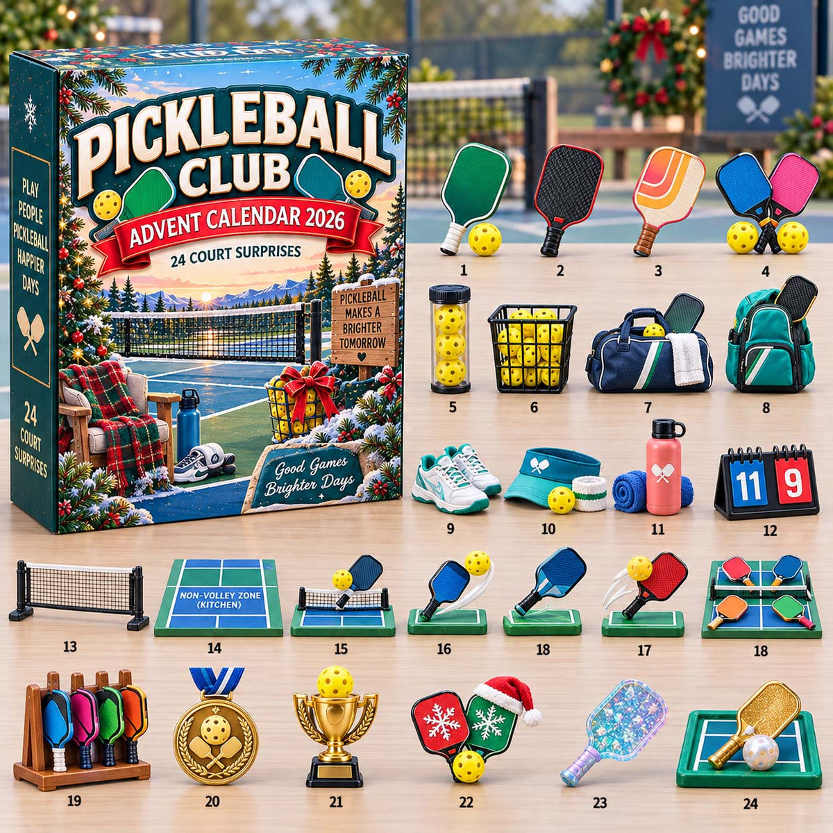 Pickleball Club Advent Calendar 2026 GFTONTD3169