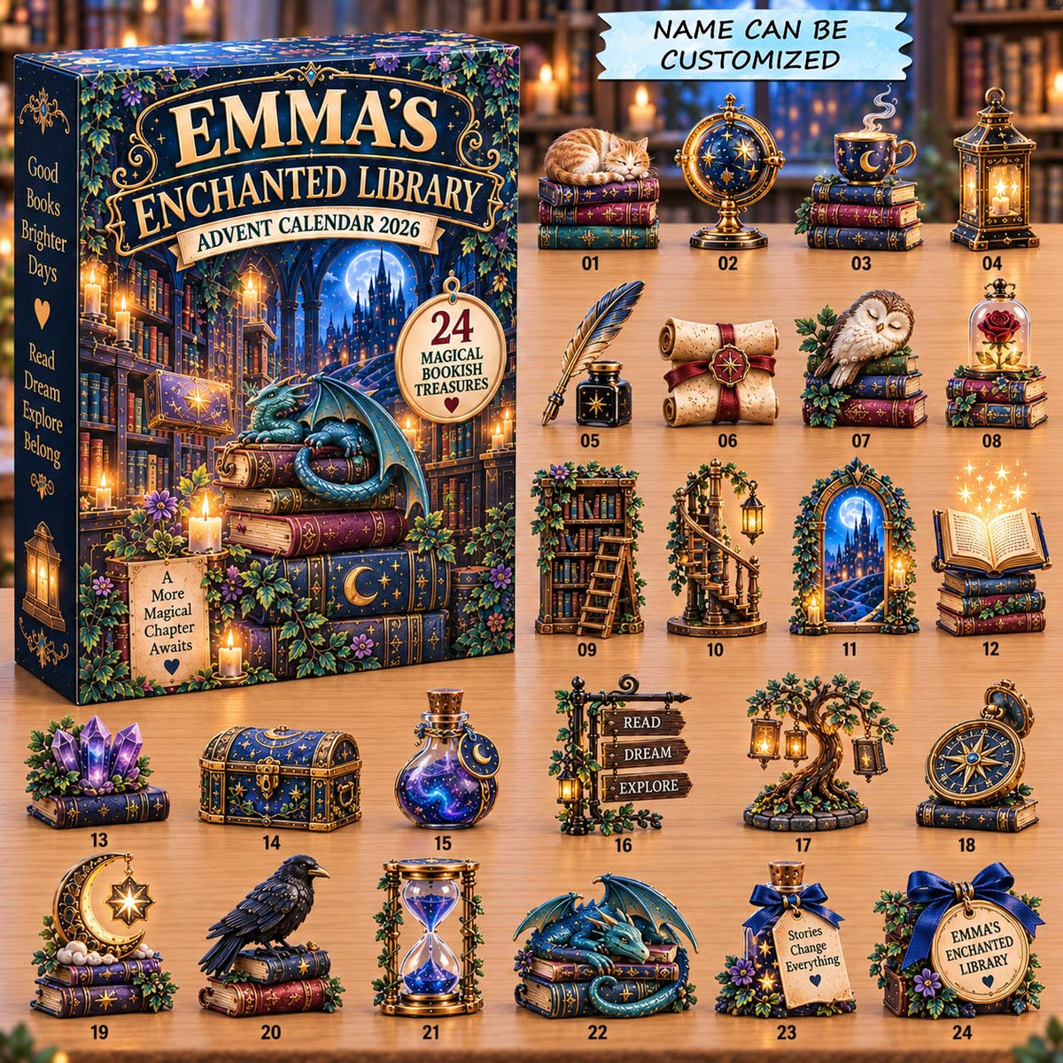 Enchanted Library Advent Calendar 2026 QTCUZ GFTONTD3234