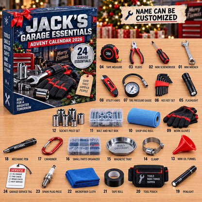 Garage Essentials Advent Calendar 2026 QTCUZ GFTONTD3244