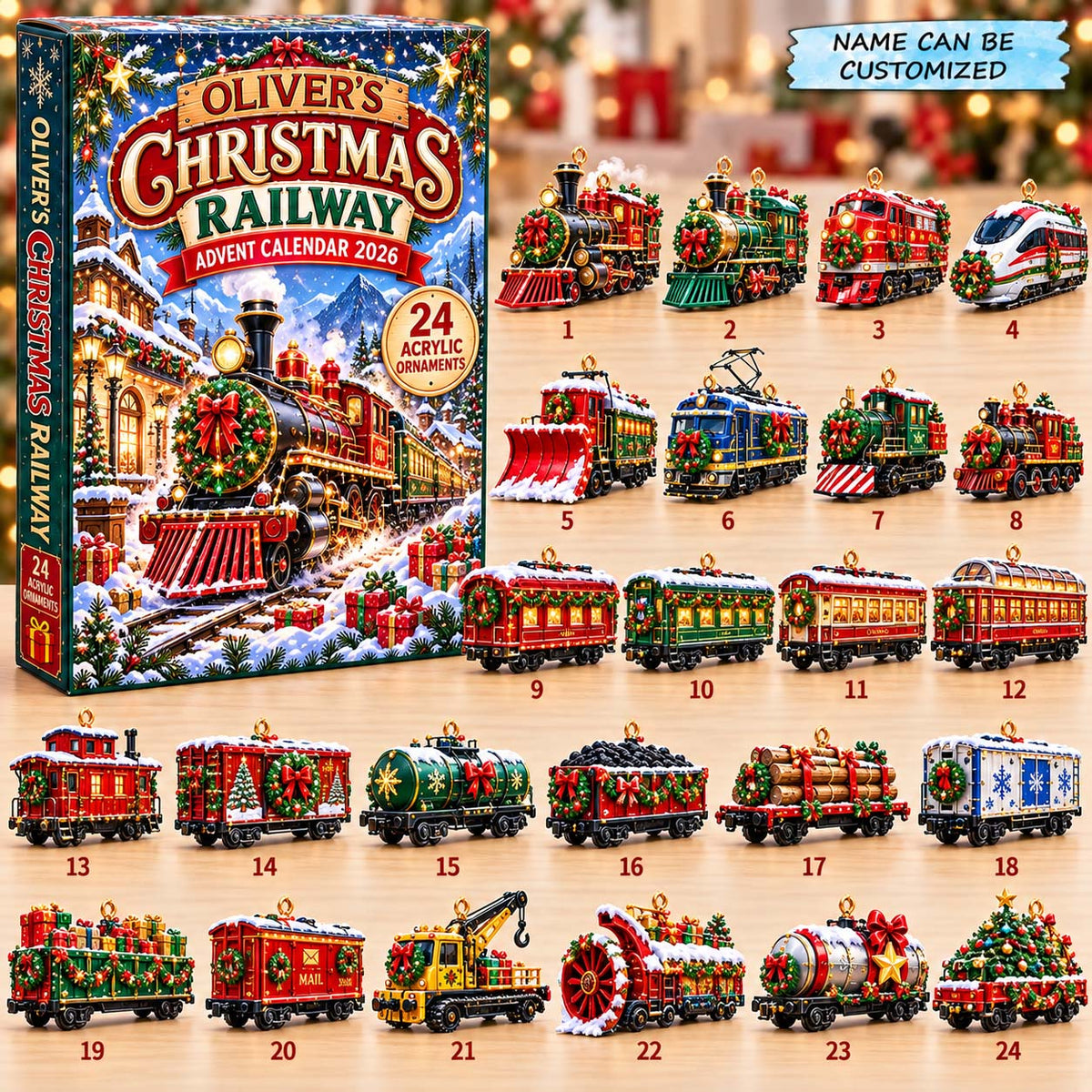 Christmas Railway Advent Calendar 2026 QTCUZ GFTONTD3287