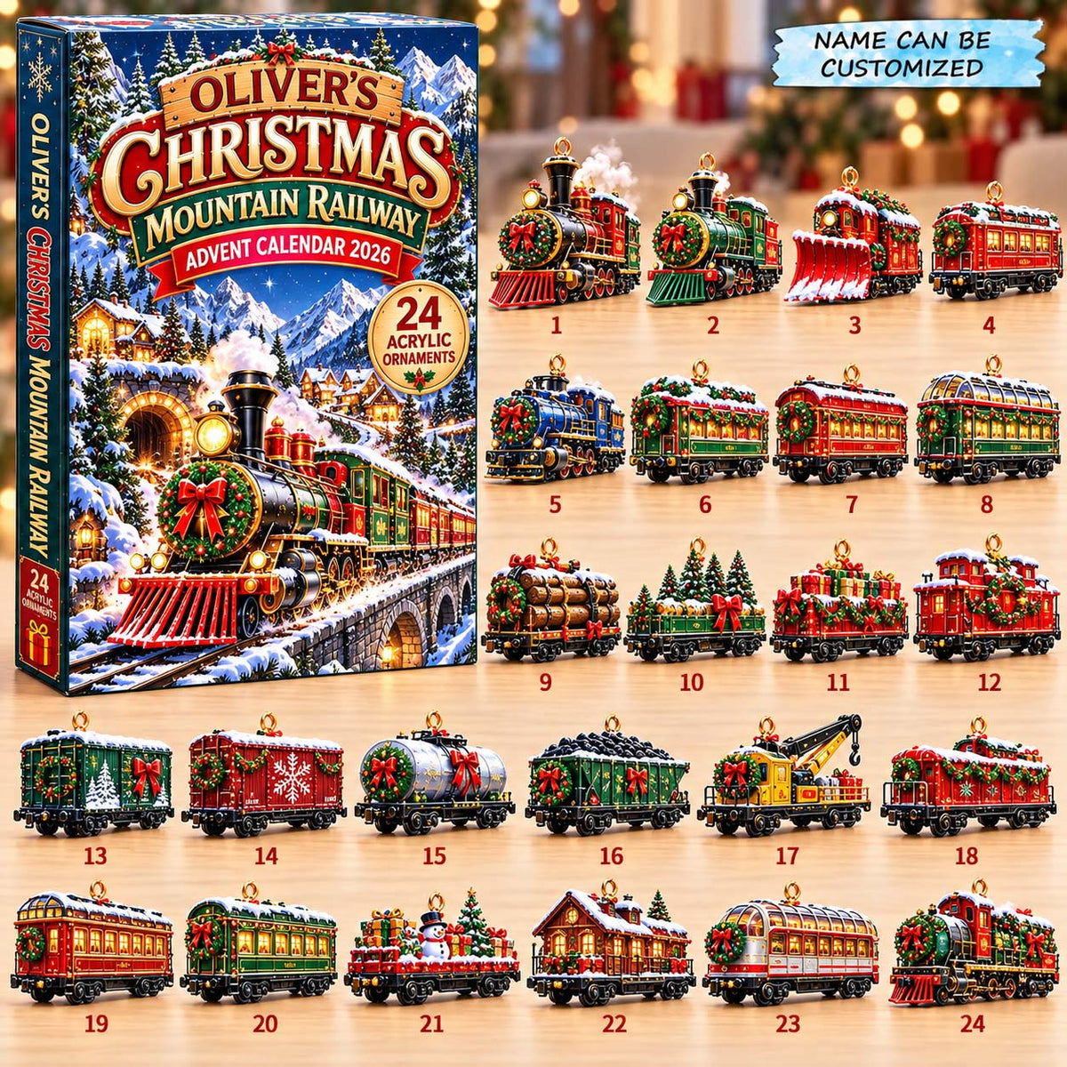 Christmas Mountain Railway Advent Calendar 2026 QTCUZ GFTONTD3339