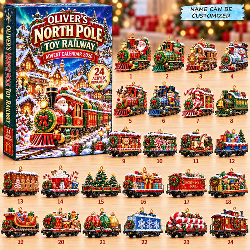 North Pole Toy Railway Advent Calendar 2026 QTCUZ GFTONTD3340