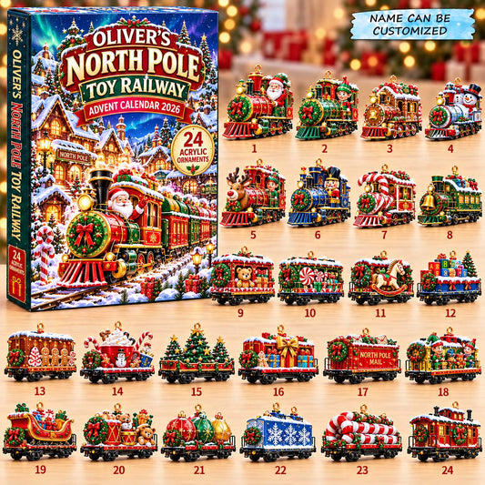 North Pole Toy Railway Advent Calendar 2026 QTCUZ GFTONTD3340