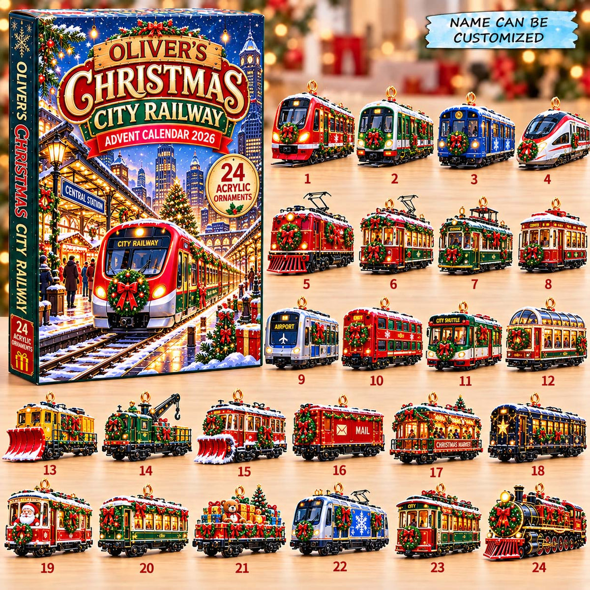 Christmas City Railway Advent Calendar 2026 QTCUZ GFTONTD3343