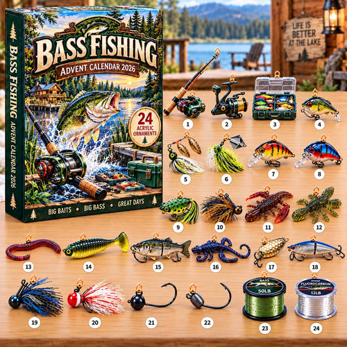 Bass Fishing Advent Calendar 2026 GFTONTD3346