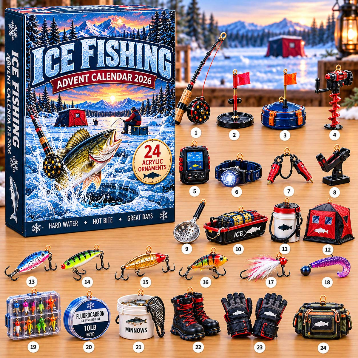 Ice Fishing Advent Calendar 2026 GFTONTD3349