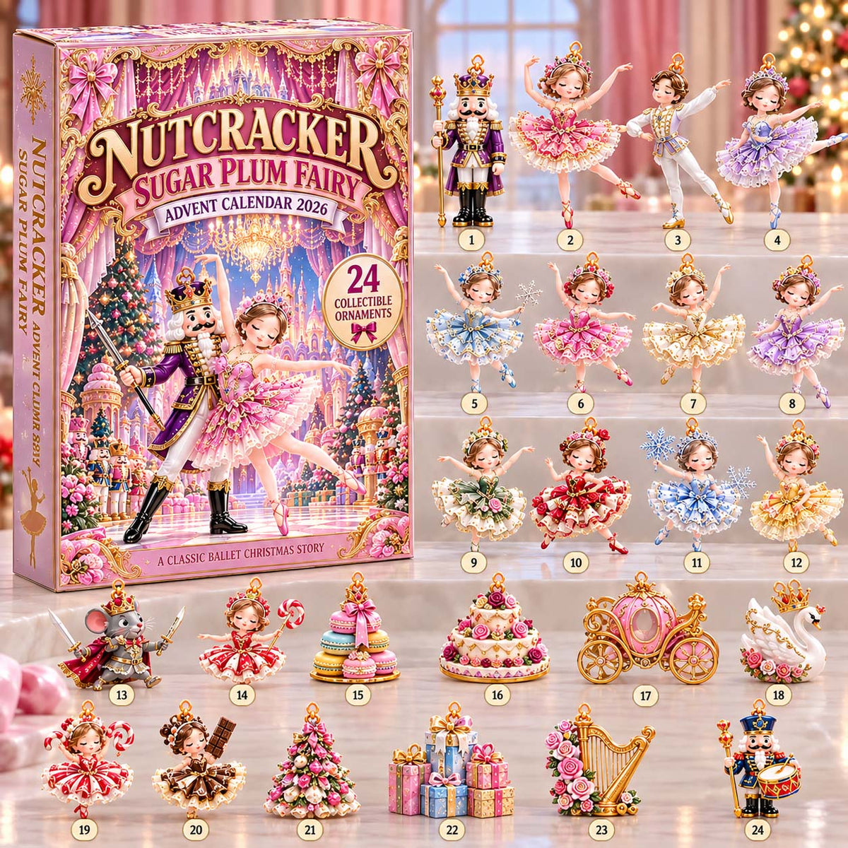 Nutcracker Sugar Plum Fairy Advent Calendar 2026 GFTONTD3354