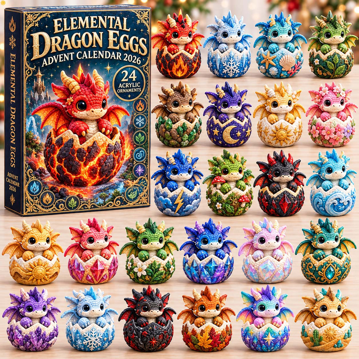 Elemental Dragon Eggs Advent Calendar 2026 GFTONTD3418