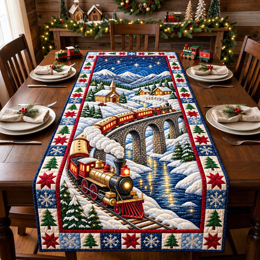 Winter Viaduct Express Quilted Table Runner GFTONTD3584