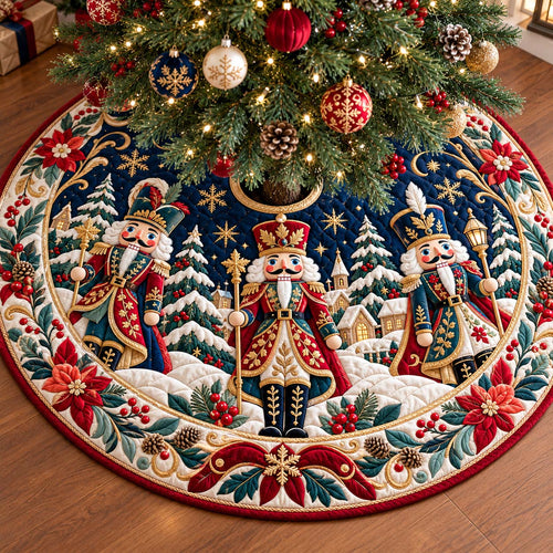Royal Nutcracker Guard Quilted Tree Skirt GFTONTD3606