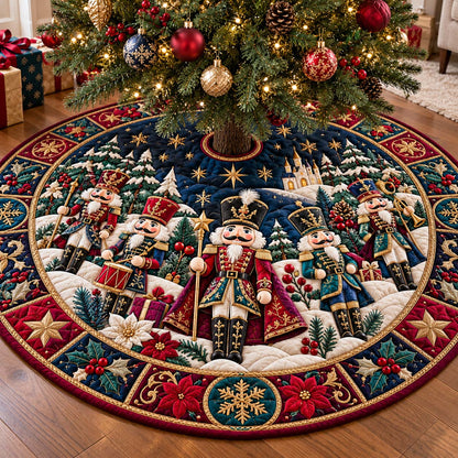 Nutcracker Winter Parade Quilted Tree Skirt GFTONTD3607