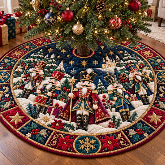 Nutcracker Winter Parade Quilted Tree Skirt GFTONTD3607