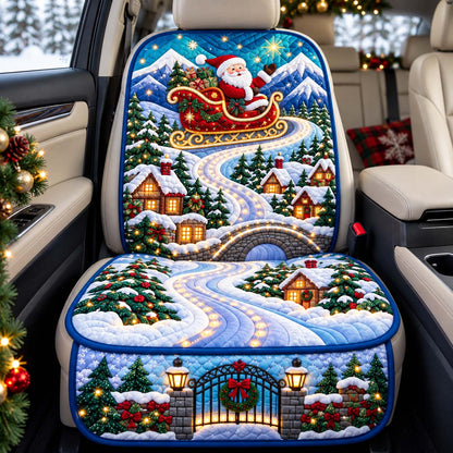 Santa Mountain Sleigh Quilted Car Seat Protector GFTONTD3642