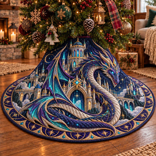 Celestial Dragon Palace Quilted Tree Skirt GFTONTD3693