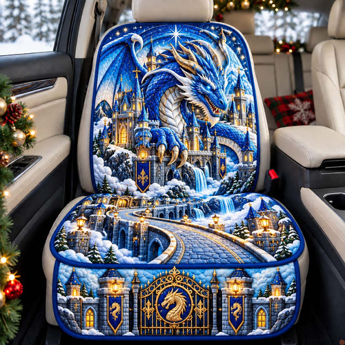 Frost Dragon Kingdom Quilted Car Seat Protector GFTONTD3697