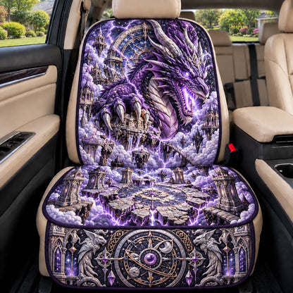 Storm Dragon Realm Quilted Car Seat Protector GFTONTD3701