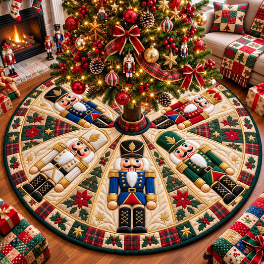 Nutcracker Holiday Guard Quilted Tree Skirt GFTONTD3713