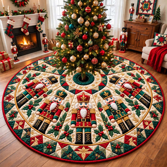 Classic Nutcracker Guards Quilted Tree Skirt GFTONTD3717
