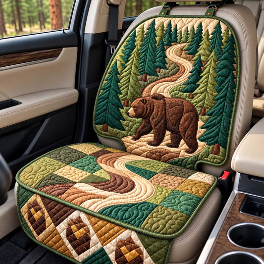 Forest Trail Bear Quilted Car Seat Protector GFTONTD3727