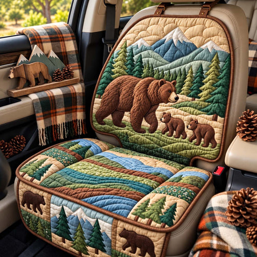 Mama Bear Family Quilted Car Seat Protector GFTONTD3730