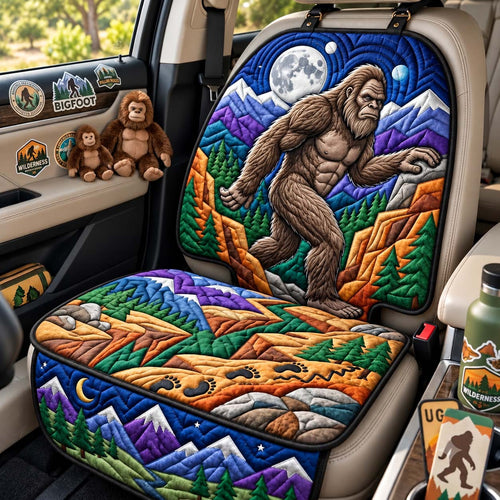 Moonlit Bigfoot Trail Quilted Car Seat Protector GFTONTD3795