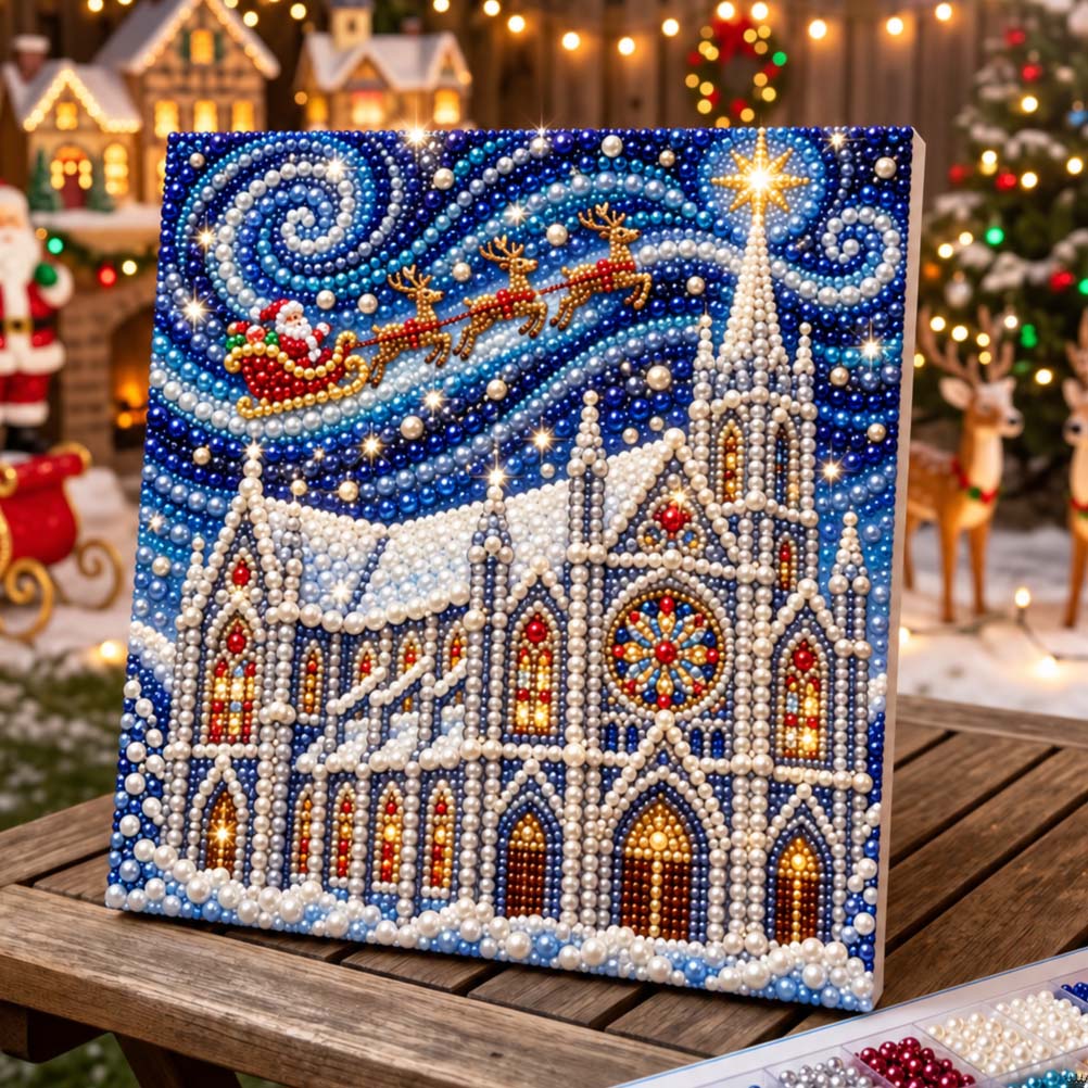 🔥 EARLY CHRISTMAS SALE 49% OFF - Jolly Santa DIY Diamond Pearl Art Kit GFTONTD4112