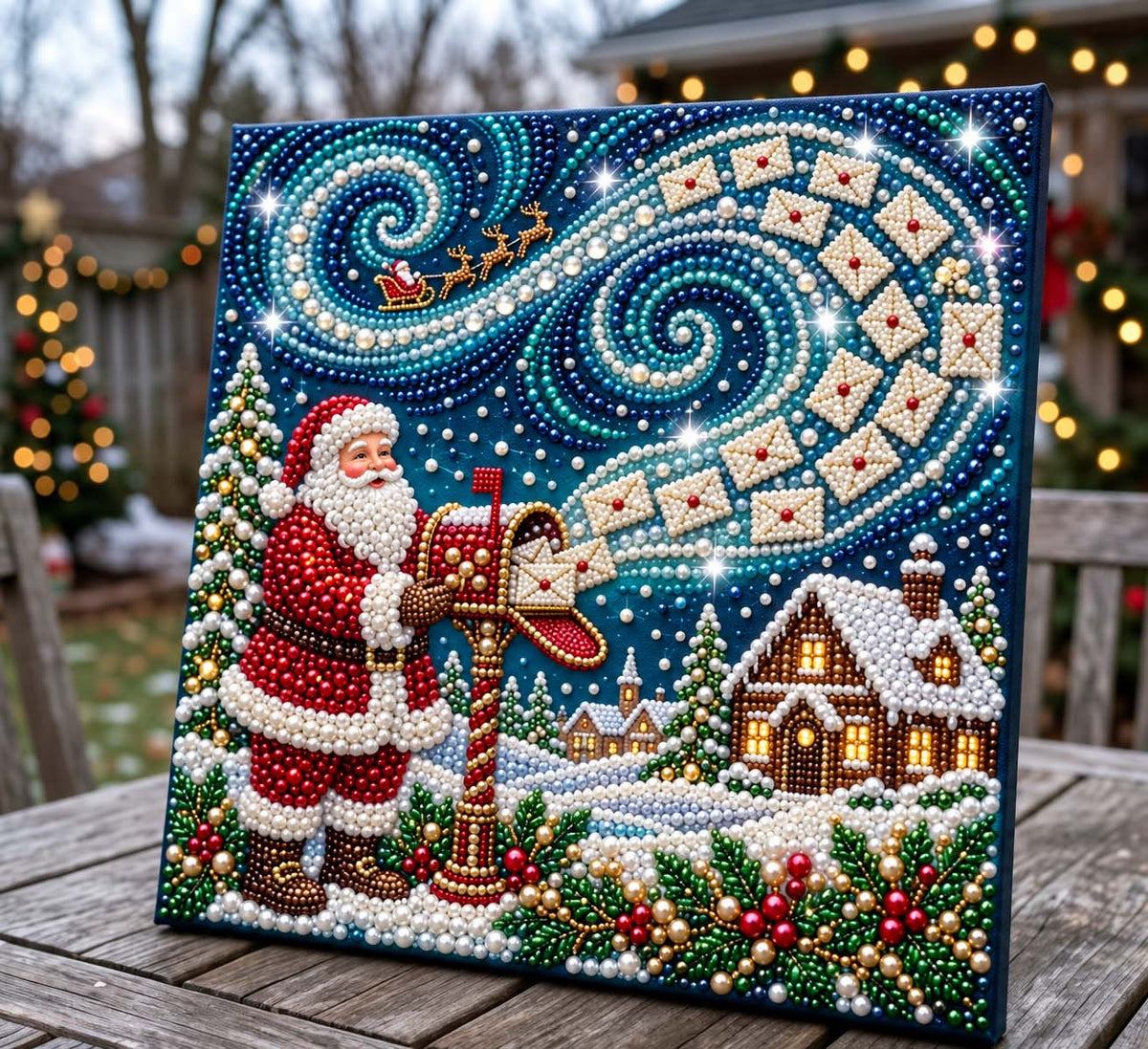 🔥 EARLY CHRISTMAS SALE 49% OFF - Jolly Santa DIY Diamond Pearl Art Kit GFTONTD4112
