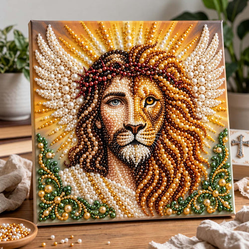 Divine Lion DIY Diamond Pearl Art Kit GFTONTD4152