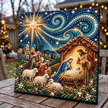 Sacred Nativity DIY Diamond Pearl Art Kit GFTONTD4198