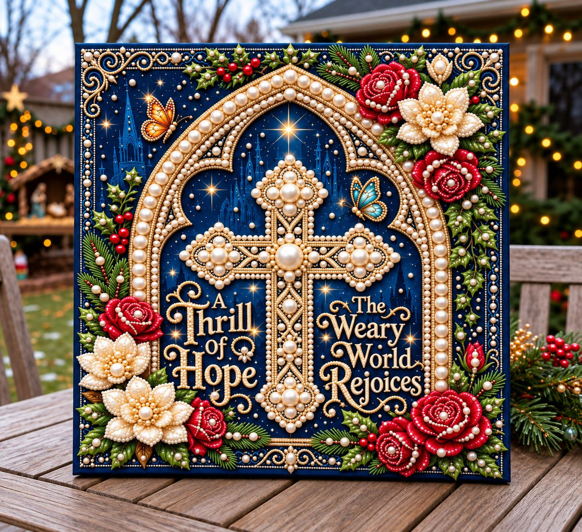 Christmas Grace DIY Diamond Pearl Art Kit GFTONTD4214