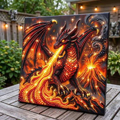 Inferno Dragon DIY Diamond Pearl Art Kit GFTONTD4300