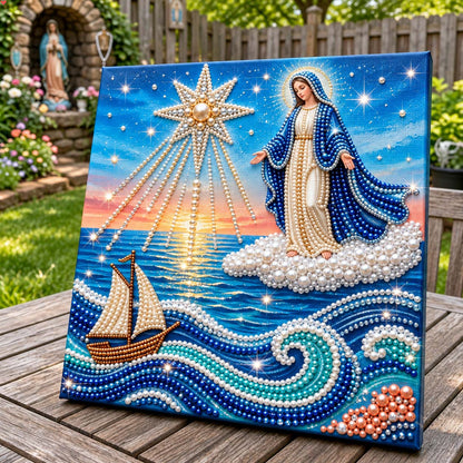 Mary Star Of Sea DIY Diamond Pearl Art Kit GFTONTD4337