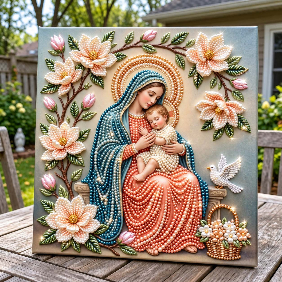 Madonna And Child DIY Diamond Pearl Art Kit GFTONTD4342
